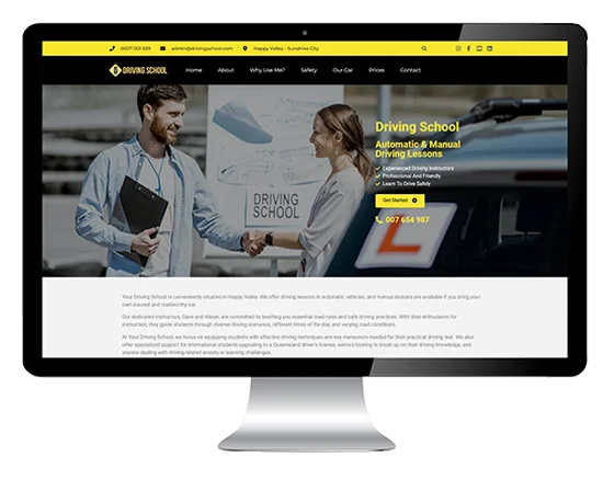 Driving School Website Design